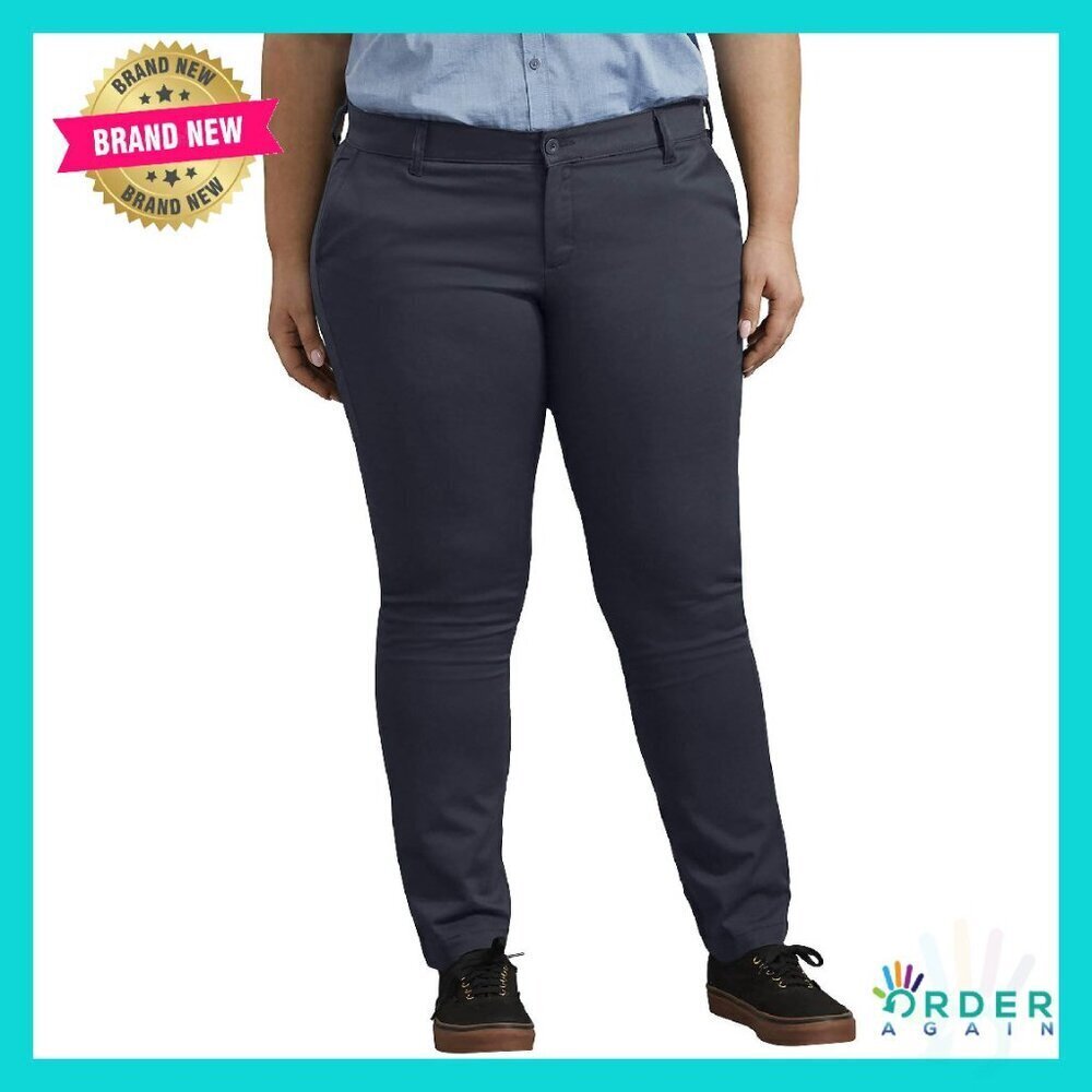 Mid-Rise Skinny Stretch Twill Pants Classic Work Utility Chic